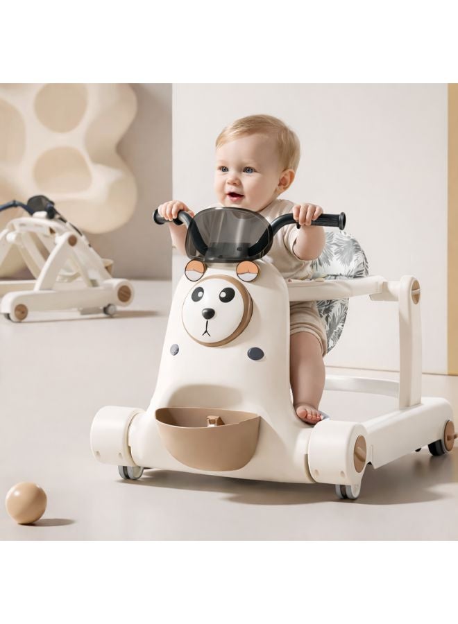 ماس مشاية أطفال متعددة الوظائف بتصميم دب – آمنة وقابلة للتعديل – متعددة الالوان - Image 1